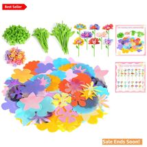 DIY Flower Bouquet Craft Refill Kit for Kids Create 32 Colorful Flowers - $32.62