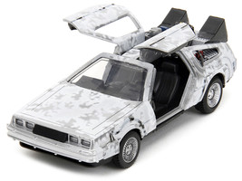 DMC DeLorean Time Machine Brushed Metal (Frost Version) &quot;Back to the Future&quot; (19 - £18.77 GBP