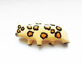 Danecraft Wooden Cheetah Leopard Pin Brooch - £7.69 GBP