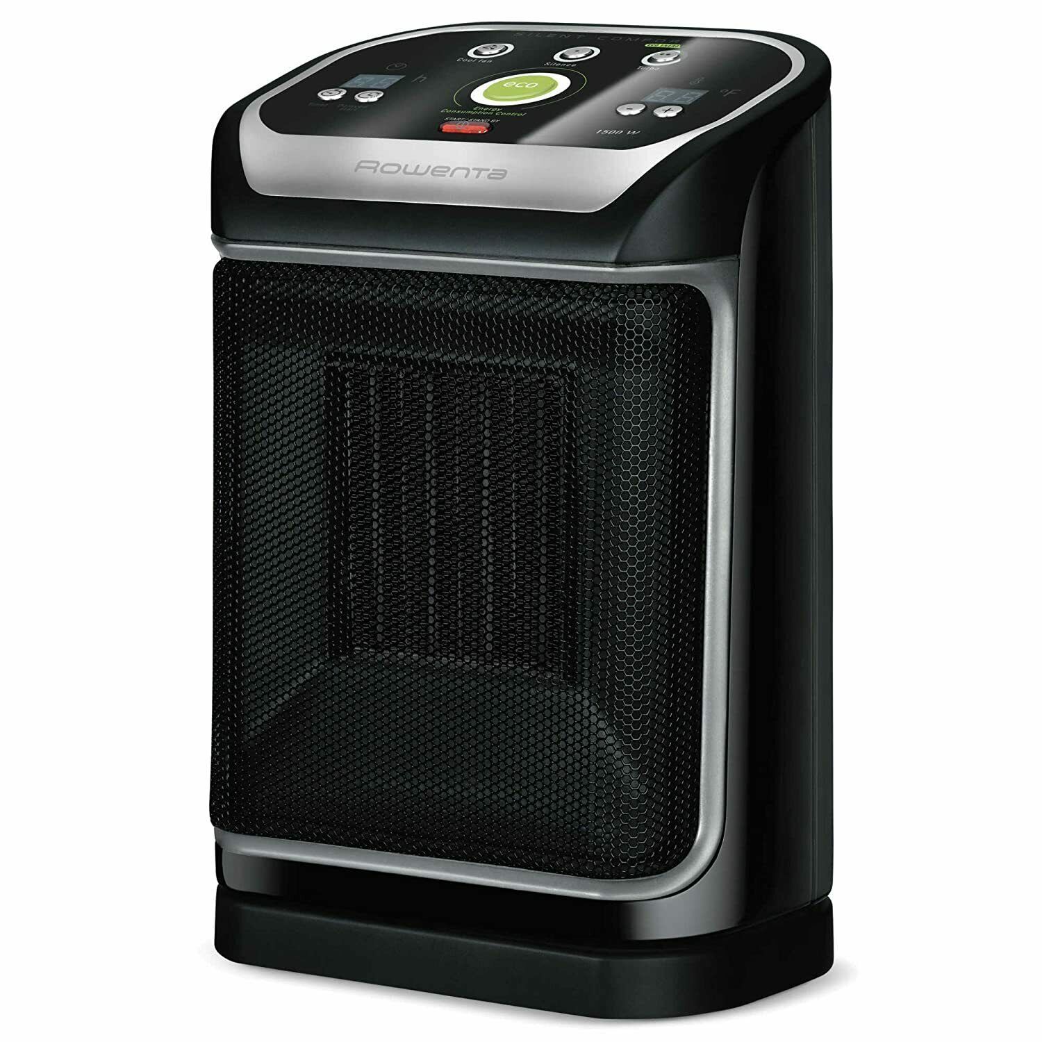 Rowenta SO9276U2 Silence Comfort Heater in Black/Silver Features Auto Off, - $65.44
