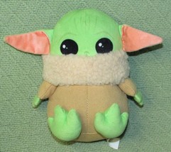 Baby Yoda Plush Dog Toy 7&quot; Grogu Mandalorian Squeaker Crinkle Ears Never Used - £6.20 GBP