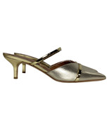 Malone Souliers Frankie Mules In Leather Women Gold Size 38.5 - £195.08 GBP