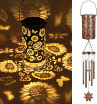 Mothers Day Gifts for Mom Women, Sunflower Wind Chimes for Outside, 35&#39;&#39;... - £34.32 GBP