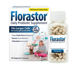 Florastor 250 mg daily probiotic supplement 100 vegetarian capsules thumb200