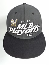 47 2011 Milwaukee Brewers MLB Playoffs Post Season Snapback Trucker Hat  - £7.66 GBP