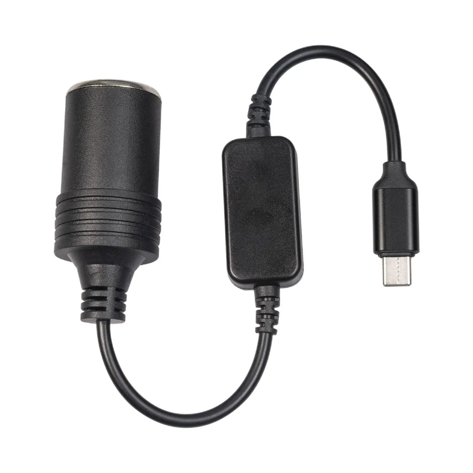 USB C Type C to 12V Car Cigarette Lighter Socket Female Converter Adapter Cord - £8.63 GBP