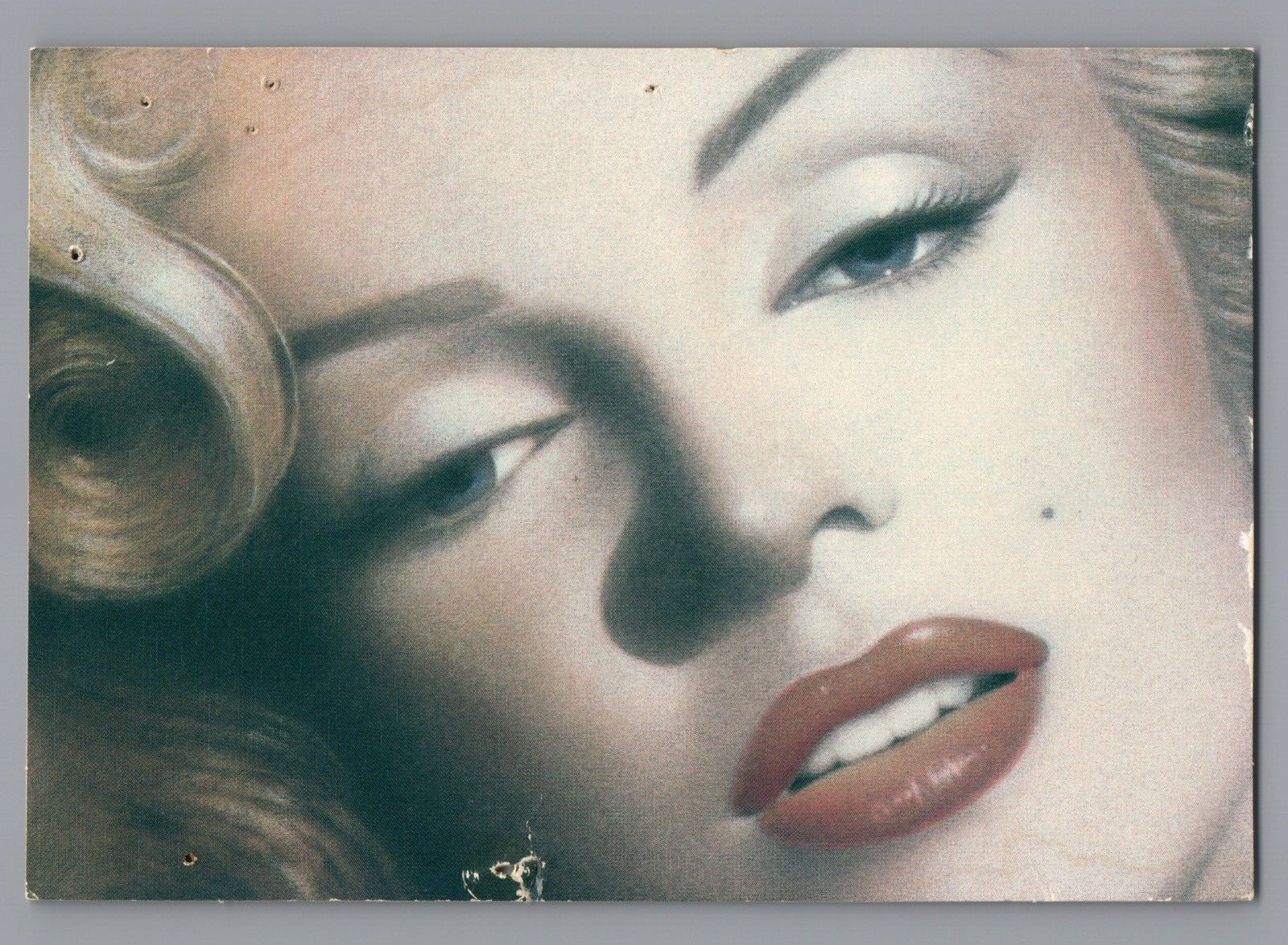 Primary image for Marilyn Monroe Face Lips Postcard 1986 Estate of Marilyn Monroe Unposted PC
