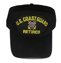 U.S. COAST GUARD RETIRED Hat with USCG Crest Cap - Black Golf - Veteran ... - $17.99
