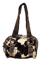 Dolce&amp;Gabbana Bag Leather Calf Hair Studded Straps D&amp;G Front Yellowstone... - £267.10 GBP