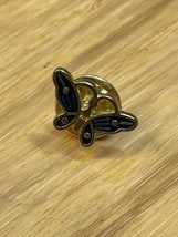 Vintage Miniature Gold Tone Butterfly Lapel Pin Pinback Button KG - £7.89 GBP