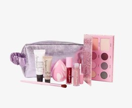 ULTA BEAUTY 8 Piece Makeup Gift Set With Lilac Cosmetic Bag - £7.98 GBP