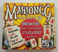 Mahjongg Platinum 3 PC Game 2007 Selectsoft - £5.41 GBP