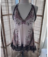 FREE PEOPLE Steal The Sun Mini Dress Womens Multicolor Printed Babydoll XS - $654.29 MXN