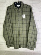 Sonoma Mens XXL 2XL The Perfect Length Shirt Plaid Cloth Button Up Long ... - £23.74 GBP