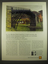 1967 Shell Oil Ad - The Iron Bridge at Ironbridge, Shropshire by Eric Thomas - £14.78 GBP