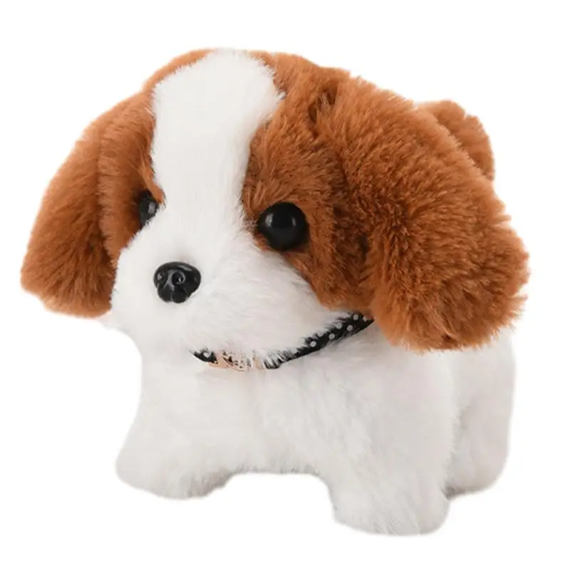Electronic Puppy Dog Sensory Interactive Tail Wagging Dog Toy Electronic Stuffed - £10.92 GBP+