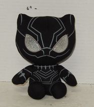 TY Beanie Baby Babies Marvel Black Panther 6" Plush Stuffed Animal - $9.85