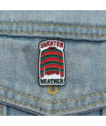 SWEATER WEATHER! Freddy Krueger Enamel Pin ✩ Funny Halloween ✩ Scary Movie! - $180.88 MXN