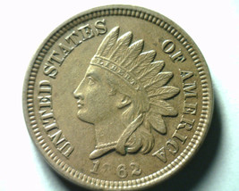 1862 Indian Cent Penny Extra Fine / About Uncirculated XF/AU Nice Coin EF/AU - £53.25 GBP