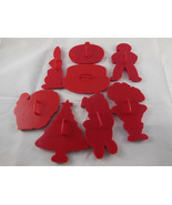 Vtg Tupperware Cookie Cutters Santa Tree Pumpkin Turkey Pig Rabbit Cake ... - $12.21 CAD