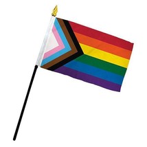 Rainbow Progress Pride Flag - 4x6 Inch 12 Pack - £20.07 GBP