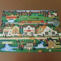 Yankee Wink Hollow Charles Wysocki Americana 500 piece Jigsaw Puzzle 21x15 USA  - £7.66 GBP