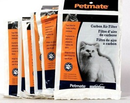 (6 Count) Petmate Stylette Carbon Air Filter Traps Odors For Fresh Litter Boxes - £15.79 GBP