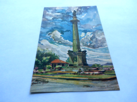 1927 VINTAGE WATERCOLOR POST CARD BRAVES MONUMENT STE FOY ROAD QUEBEC CA... - £3.20 GBP