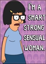 Bob&#39;s Burgers Animated TV Tina Strong Sensual Woman Refrigerator Magnet UNUSED - $3.99