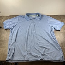 Tommy Bahama Shirt Mens 2XLB Blue Short  Sleeve Polo Island Zone - $21.18