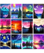 TINY FUN 12 Pack Diamond Painting Kits for Adults 5D Diamond Art Kit Pai... - $49.37
