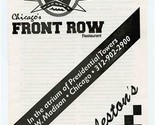Chicago&#39;s Front Row &amp; Charleston&#39;s Menu Presidential Tower Chicago Illin... - $17.80