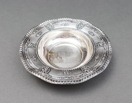 Wallace Rose Point 4116 Sterling Silver 1934 Candy Nut Bowl Dish With Wavy Edge - £158.97 GBP