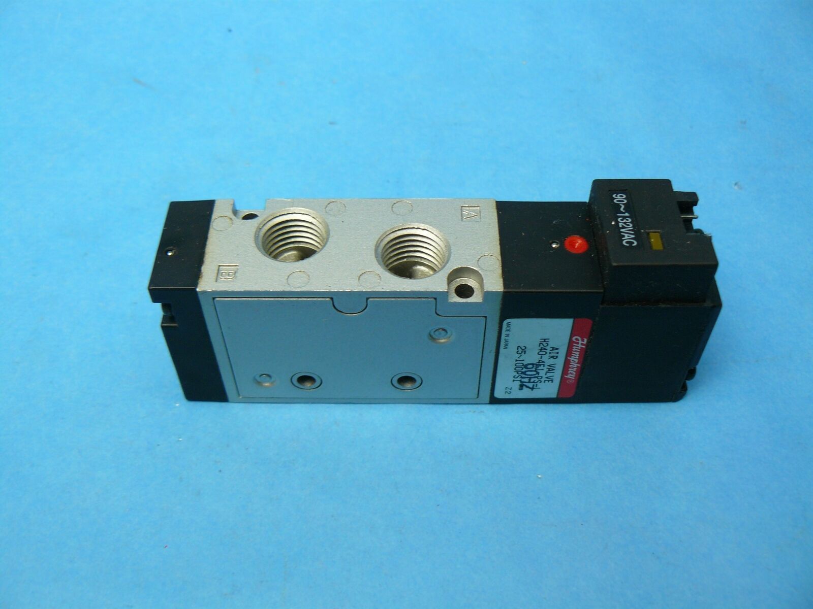 Humphrey H240-4E1-PSL-120VAC Single Solenoid 5/2 Valve 1/4&quot; NPT 120 VAC - $27.49
