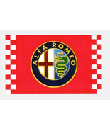 Alfa Romeo Checkered Premium Polyester Flag, 3x5, Banner-100% polyester - $34.19 CAD