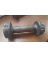 Pair of Vintage York Cast Iron Round Head Dumbbell Hand Weights Health - £21.29 GBP