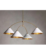 Lampadario Sputnik in ottone antico metà secolo vintage Stilnovo lampada... - $691.62