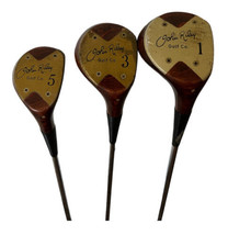 John Riley Golf 1-3-5 Woods Set Riley Power Tip Regular Steel Shafts Excellent - £21.79 GBP