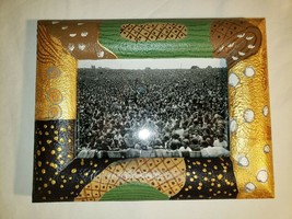 Groovy Woodstock Bethel New York In Funky 70&#39;s Vibe Vintage Frame Framed - £38.23 GBP