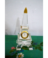 VINTAGE CRYSTAL EFFEL TOWER CLOCK - $40.59 CAD