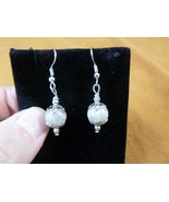 DP1-15e REAL DINOSAUR POOP 10mm bead dangle EARRINGS Utah ancient Dino C... - $16.99