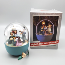 Hallmark Light &amp; Motion Joyous Carolers Vtg Ornament 1989 In Box Works Musical - £12.76 GBP