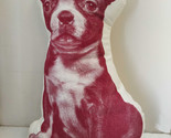 AREAWARE Cushion Boston Terrier Printed Red White Size 40CM SFMPDBT1 - $29.67