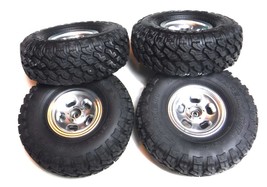 AXIAL SCX10 III Early Ford Bronco Rims and Tires (4) - £39.24 GBP