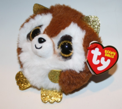 Ty Puffies Beanie Balls Plush PICKPOCKET the Raccoon 3 inch MWMT New Sof... - $5.92
