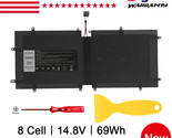 4Dv4C 8 Cell Battery For Dell Xps 18 1810 1820 Series D10H3 63Fk6 14.8V ... - £46.47 GBP