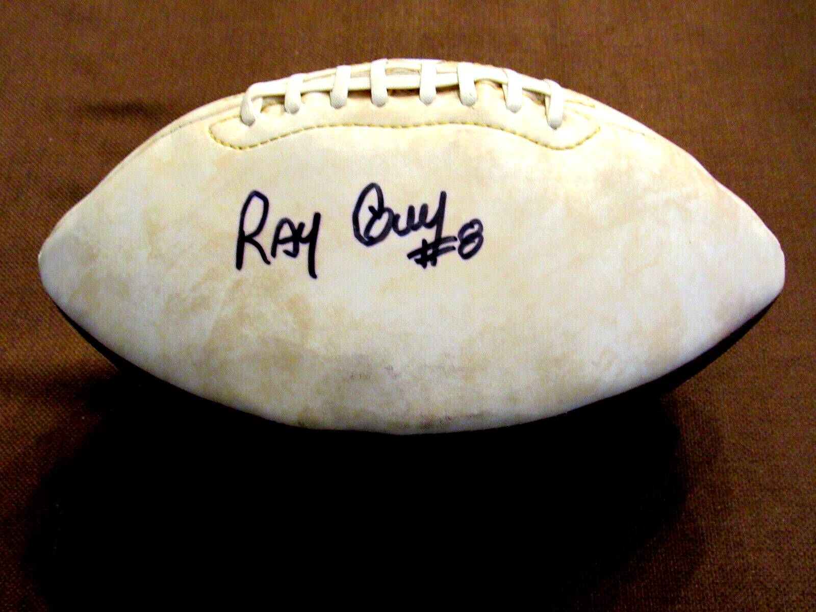 RAY GUY # 8 OAKLAND RAIDERS HOF SIGNED AUTO LIMITED EDITION RAIDERS FOOT... - £185.07 GBP