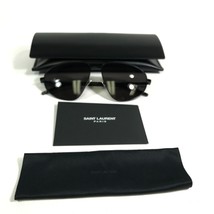 Saint Laurent Sunglasses SL211 002 Black Square Frames with Black Lenses 145 - $140.07