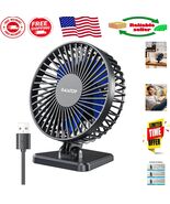 Small Yet Powerful Desktop Fan - Ideal for Home, Office &amp; Travel - Quiet... - $15.83