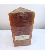 Pier 1 BLACKBERRY SAGE TEA Pillar Candle TRIANGLE SHAPED Pillar boho Vin... - $28.17 CAD